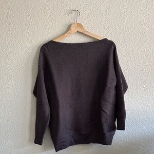 41 Hawthorn Talia Off-the-Shoulder Ribbed Stitch Sweater